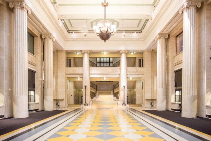 A view of Banking Hall interior